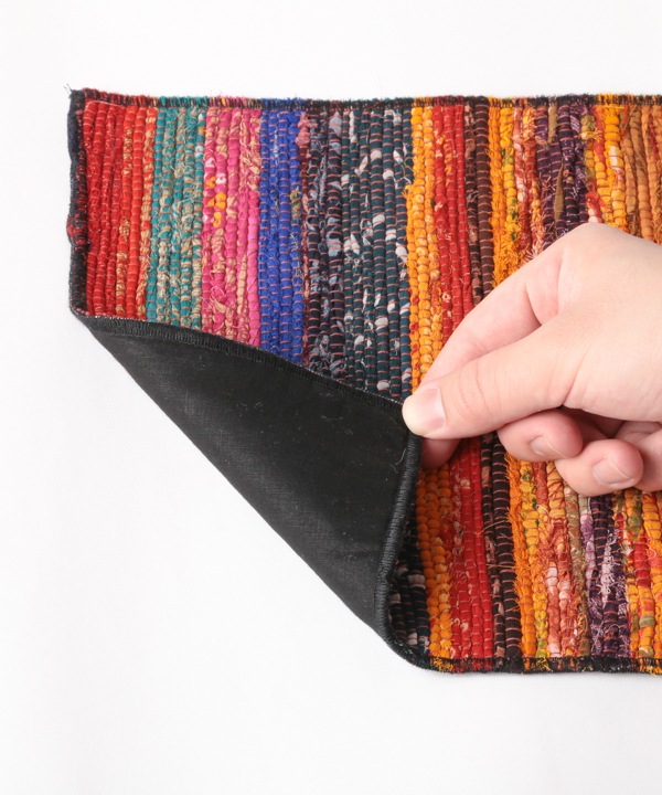 裂き織り ティーマット(色柄アソート) M28-2657