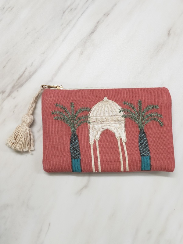 パラディソ刺繍ポーチ 15×10cm （2カラー）M26-2395