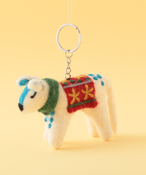 フェルト キーホルダー イヌ A25WNX125WH