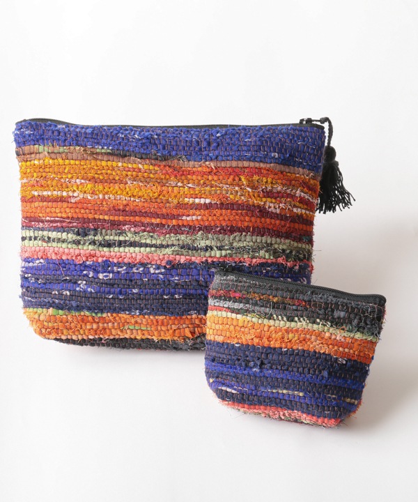 裂き織り ポーチS(色柄アソート) M28-2658S