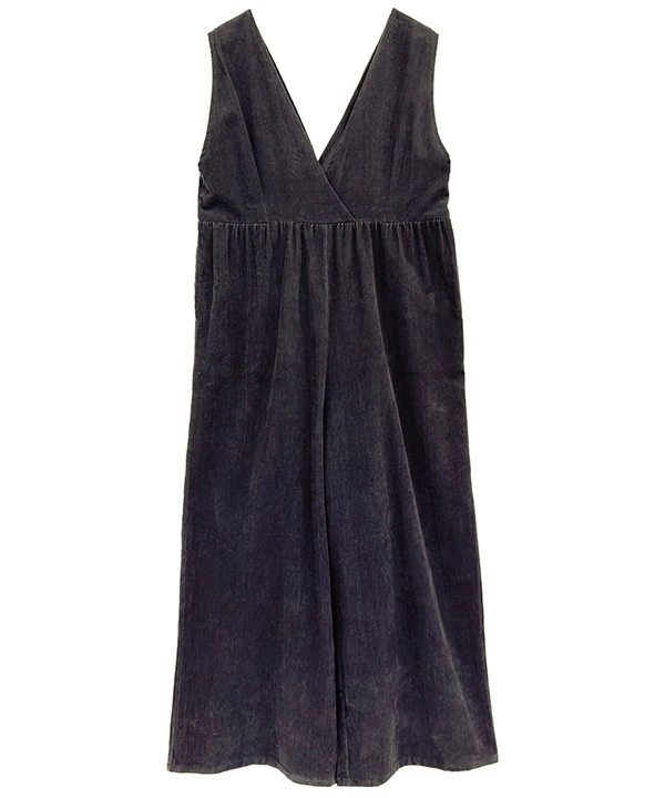 細畝コットンコーデュロイサロペット 25W061