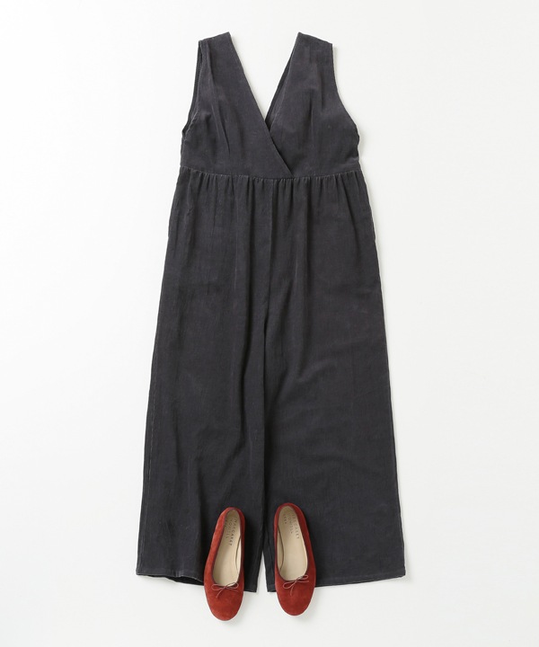 細畝コットンコーデュロイサロペット 25W061