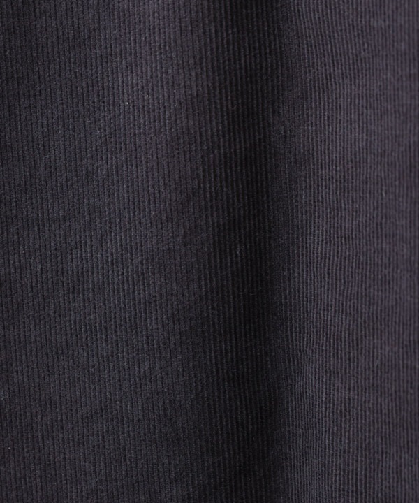 細畝コットンコーデュロイ前開ワンピース 25W063