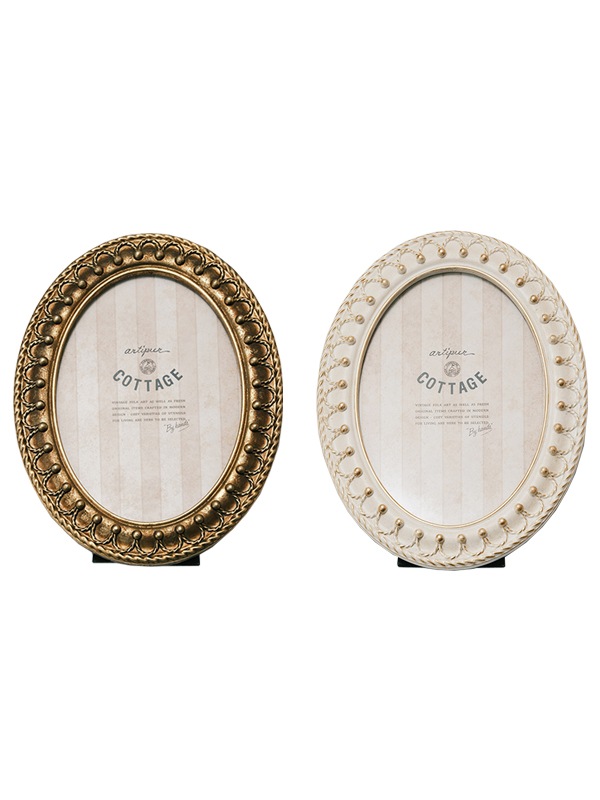 オーバル フォトフレーム 15×20cm （2カラー） M45-2379