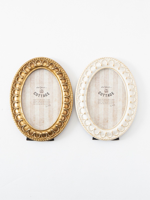 オーバル フォトフレーム 15×20cm （2カラー） M45-2379