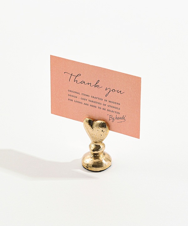 真鍮ハートカードスタンド M36-2822