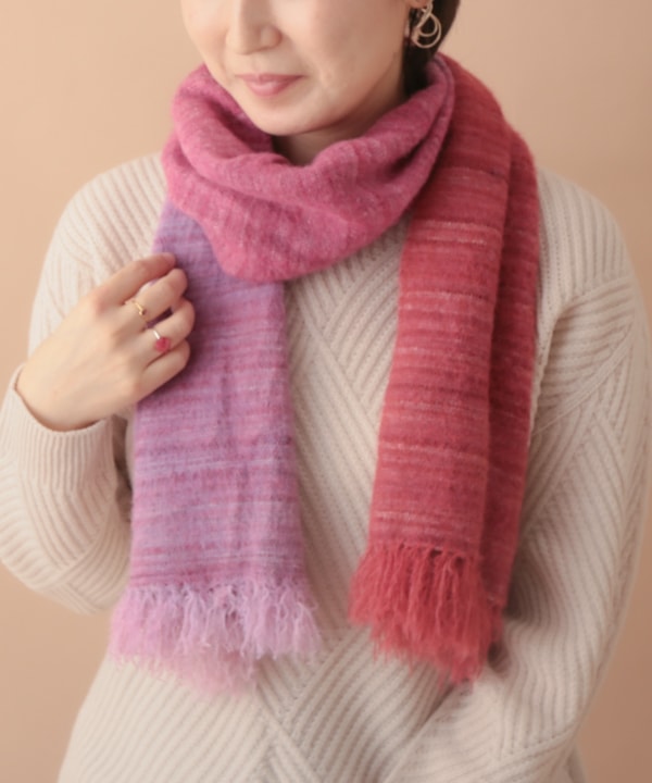 グラデーションMIXショール（3カラー）30x170cm B24W034 