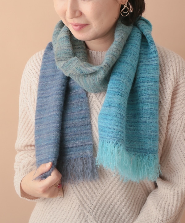 グラデーションMIXショール（3カラー）30x170cm B24W034 