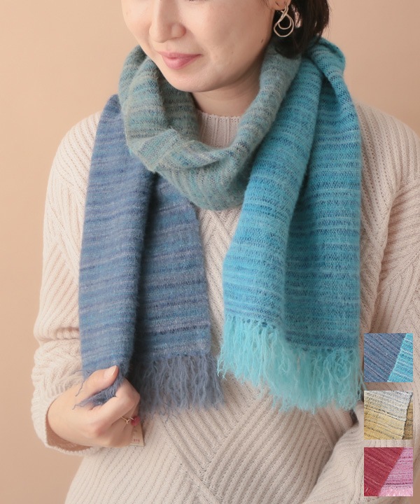 グラデーションMIXショール（3カラー）30x170cm B24W034 