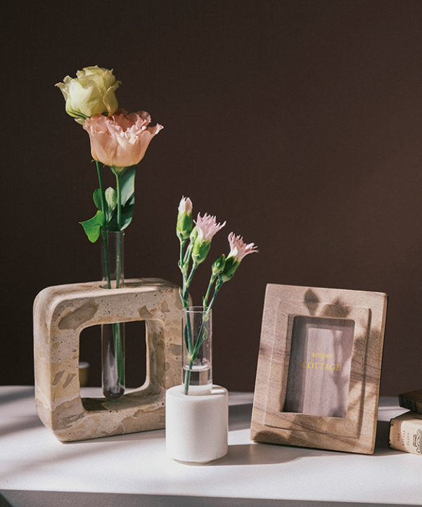 ストーンフォトフレーム 11×13.5cm  M33-2926 【２月末頃入荷予定】