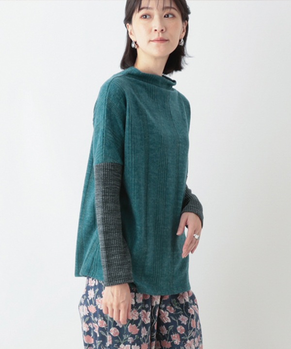 ふわふわリブカットソープルオーバー 25W070