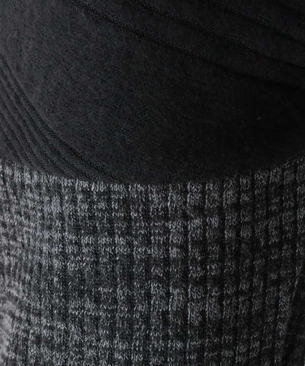 ふわふわリブカットソーワンピース 25W071