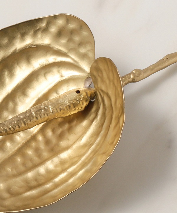 真鍮アンスリウム インセンスホルダー M35-2689