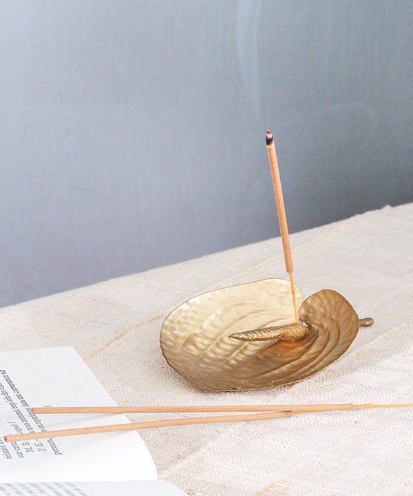 真鍮アンスリウム インセンスホルダー M35-2689