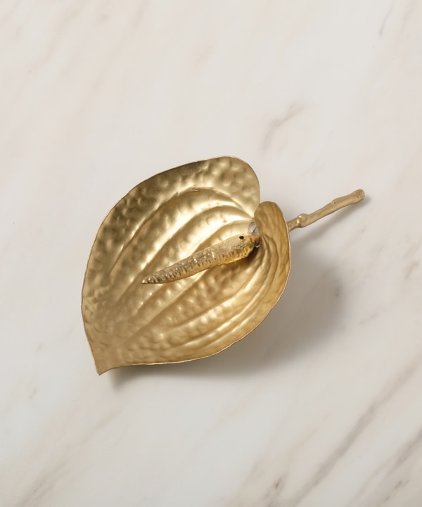 真鍮アンスリウム インセンスホルダー M35-2689