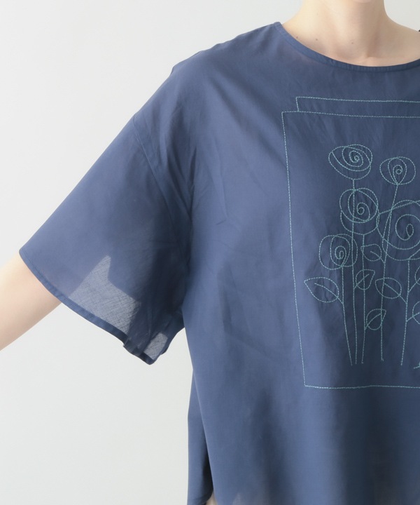 homage roses刺繍ブラウス 25S498