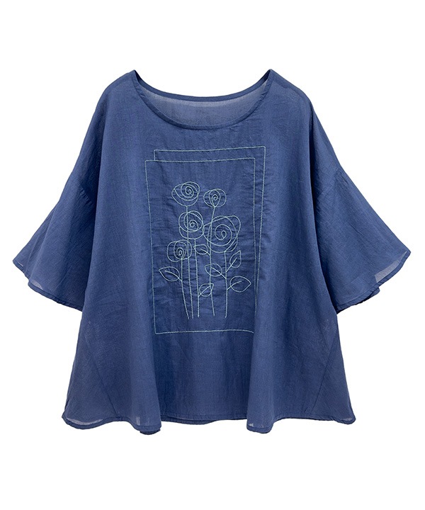 homage roses刺繍ブラウス 25S498
