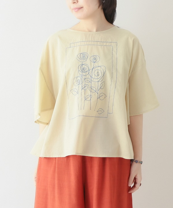 homage roses刺繍ブラウス 25S498