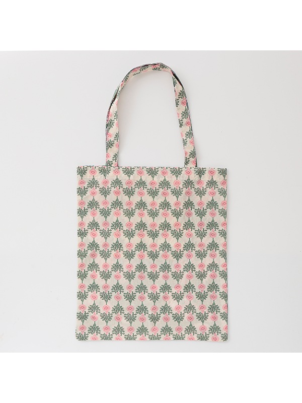ブークレ刺繍プリントトートバッグ（3カラー）M28-2413