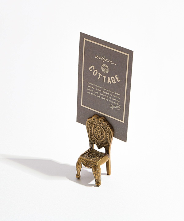 ゴールド チェアカードホルダー M37-2890【11月下旬入荷予定】