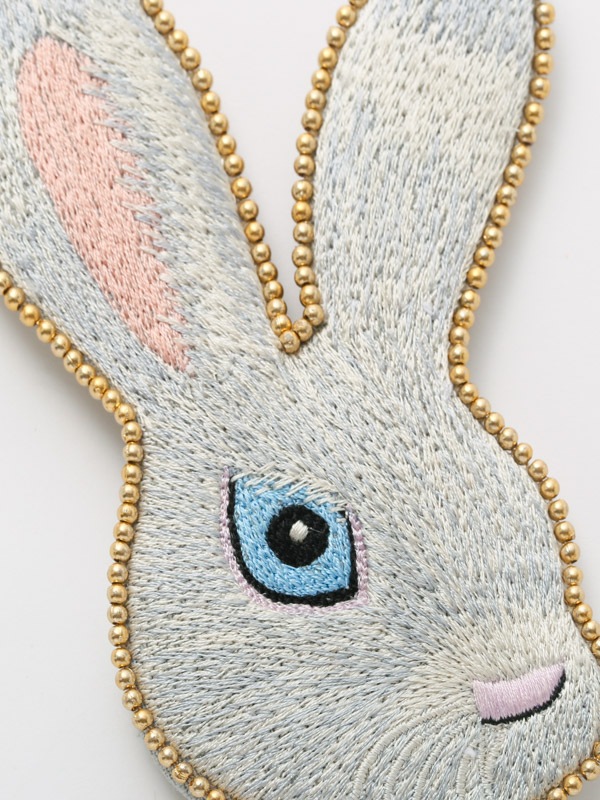 うさぎ刺繍 ハンドミラー（2カラー） M42-2010