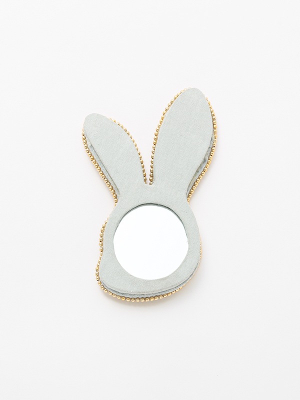 うさぎ刺繍 ハンドミラー（2カラー） M42-2010