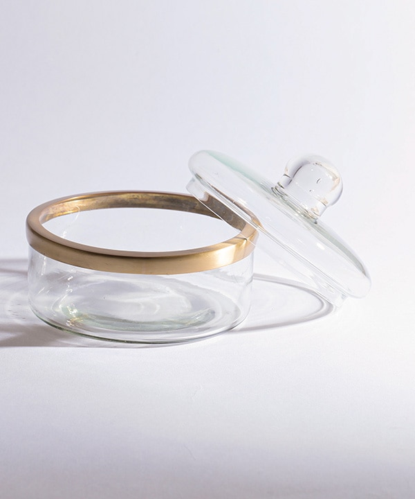 ゴールド ガラスキャニスター M37-2891