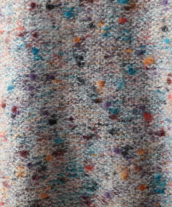 ウールブレンドカラフルネップヤーンプルオーバー 25W077