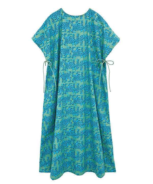 CHIZURI キャットプリントコットンワンピース 25S074