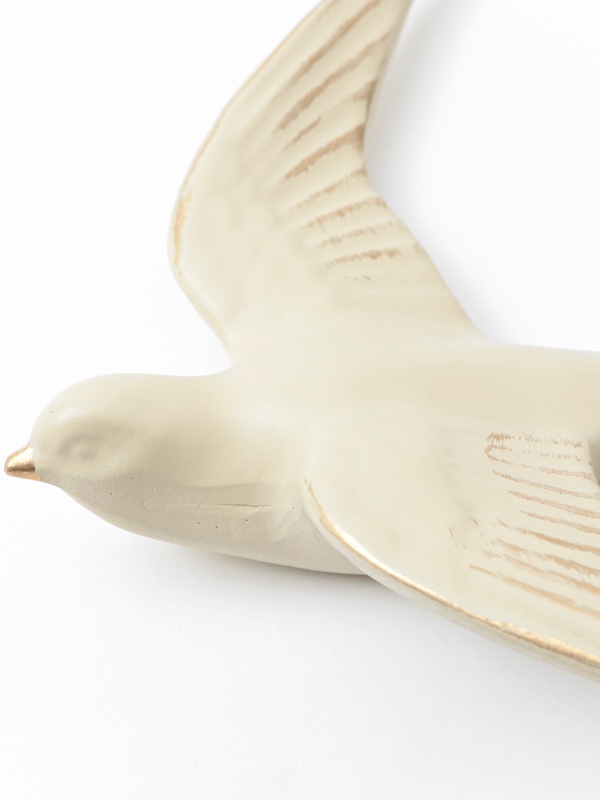 ウォールデコレーション バードS（ホワイト） M45-1036S 