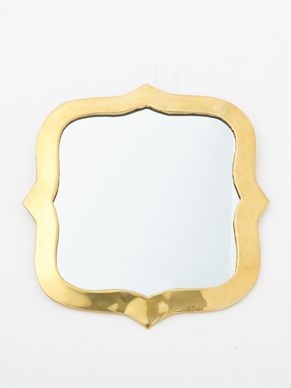 真鍮ミラー (ウエーブ)　M73-1989