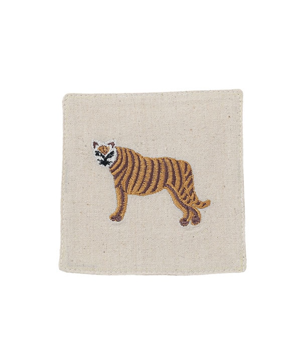 コットン素材 刺繍コースター  M26-2681