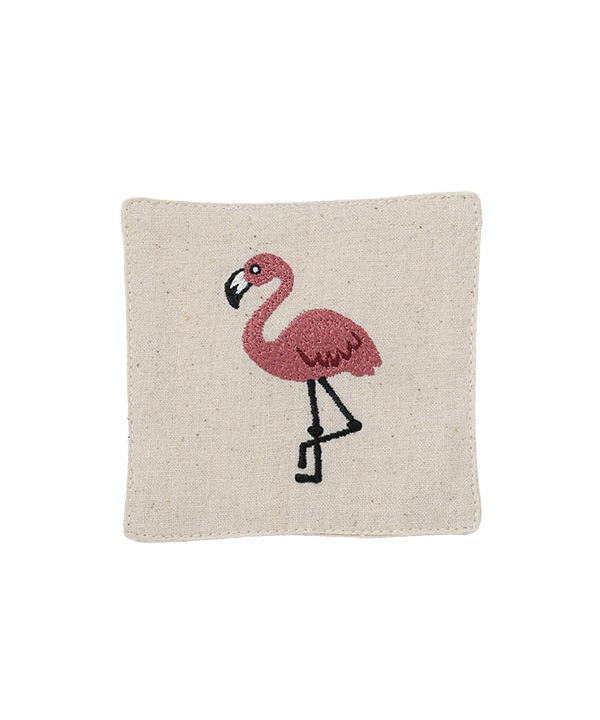 コットン素材 刺繍コースター  M26-2681