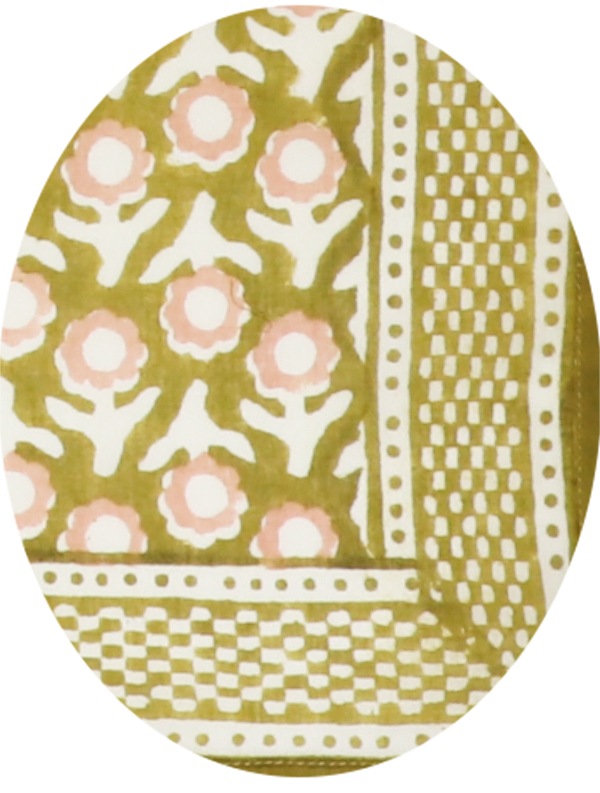 ブロックプリントハンカチ H25S231