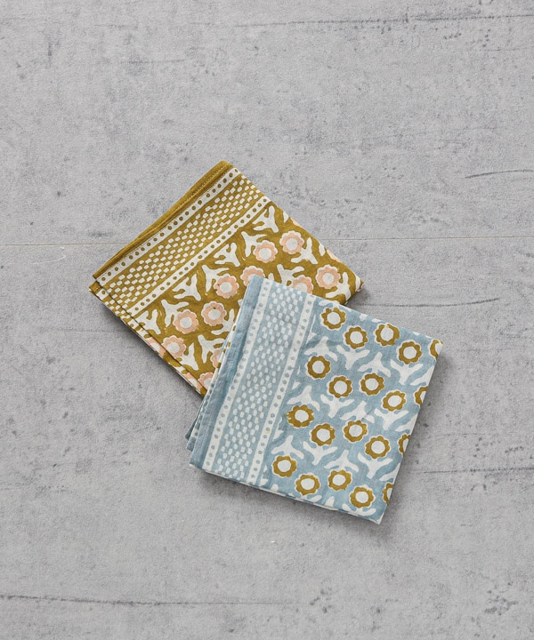 ブロックプリントハンカチ H25S231