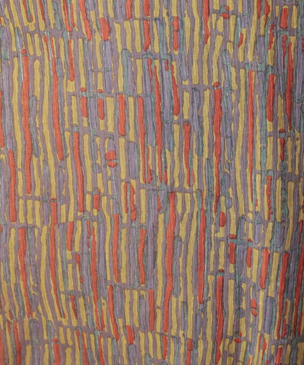 五月雨プリント・クレープコットンシャツワンピース 25W402