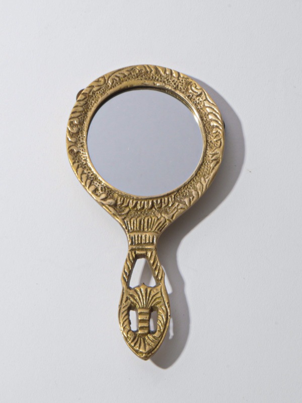 真鍮ラウンドハンドミラー M36-2135