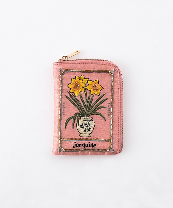 ボタニカル刺繍 フラグメントケース 9×12cm M42-2872 