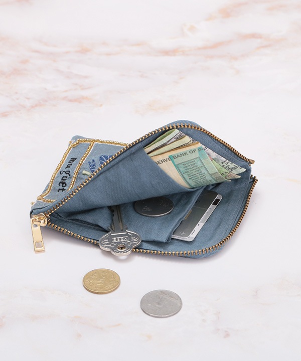 ボタニカル刺繍 フラグメントケース 9×12cm M42-2872 