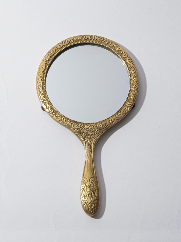 真鍮ラウンドハンドミラー M36-2136