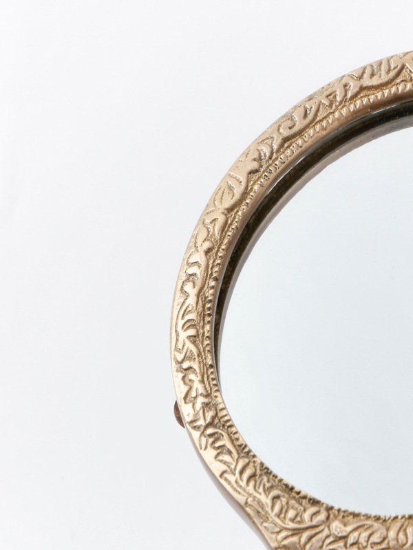 真鍮ラウンドハンドミラー M36-2136