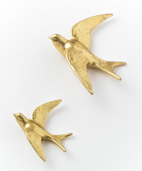 ウォールデコレーション バードL（ゴールド） M45-1035L