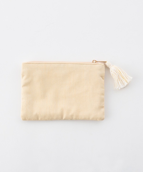 フラワー格子 刺繍ポーチS 15×10cm M42-2873