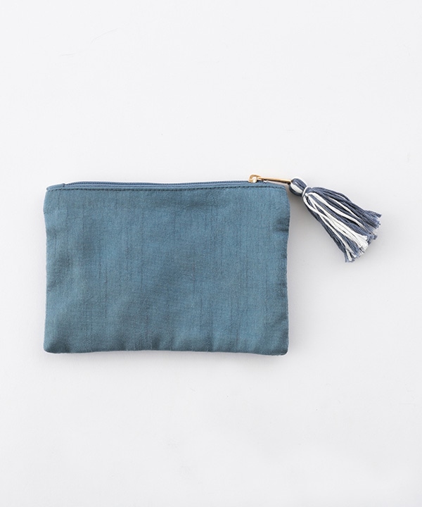 フラワー格子 刺繍ポーチS 15×10cm M42-2873