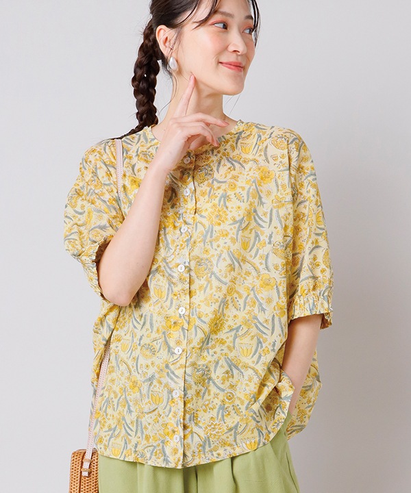 IROIROブロックプリントコットン2wayブラウス 25S080 | 25SSから