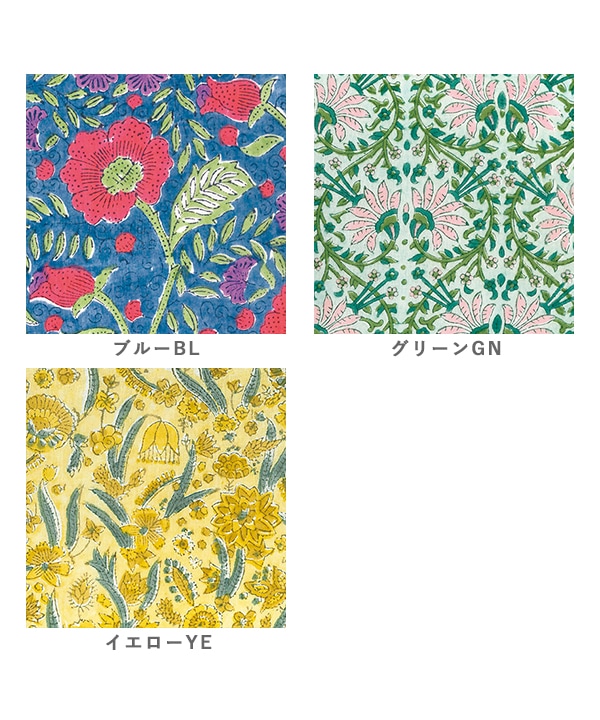 IROIROブロックプリントコットン2wayブラウス 25S080