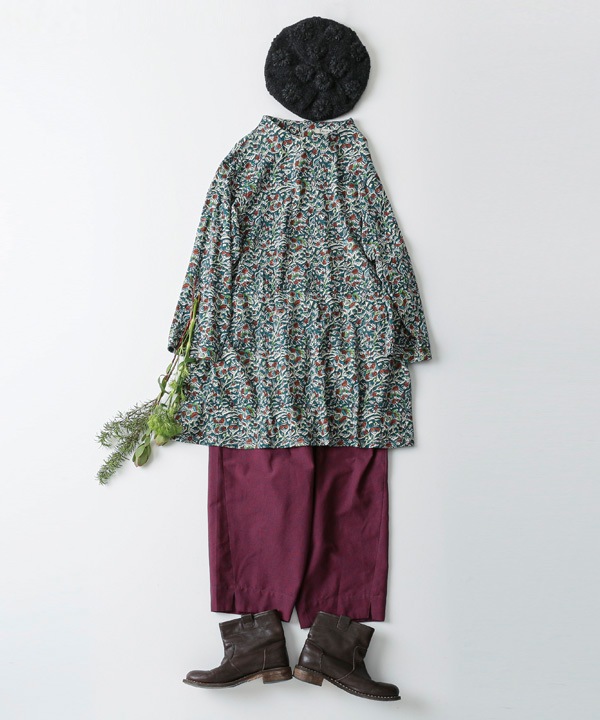 綿麻chidori-goushiスリットパンツ 25W407