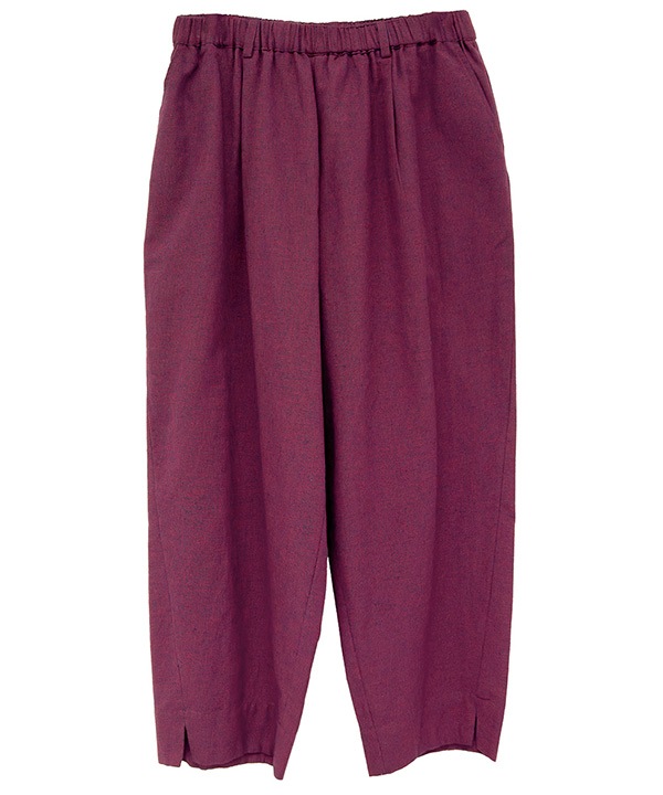 綿麻chidori-goushiスリットパンツ 25W407