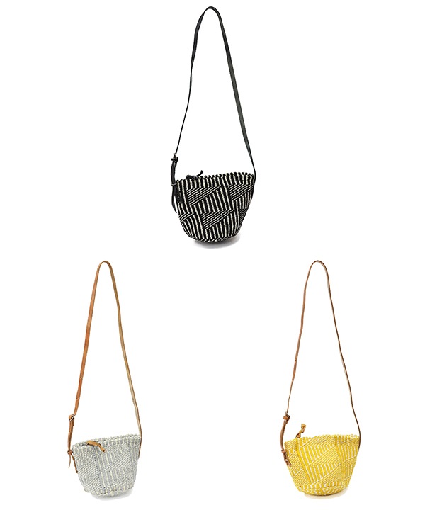 柄サイザル ショルダーバッグ アクリルウール混 KENB-164