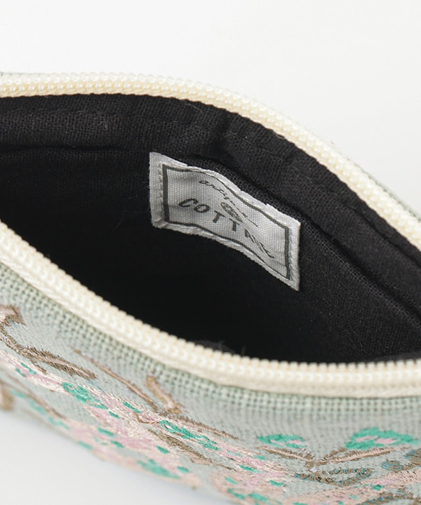 ヘビ刺繍 ポーチ M26-2686